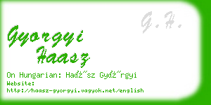 gyorgyi haasz business card